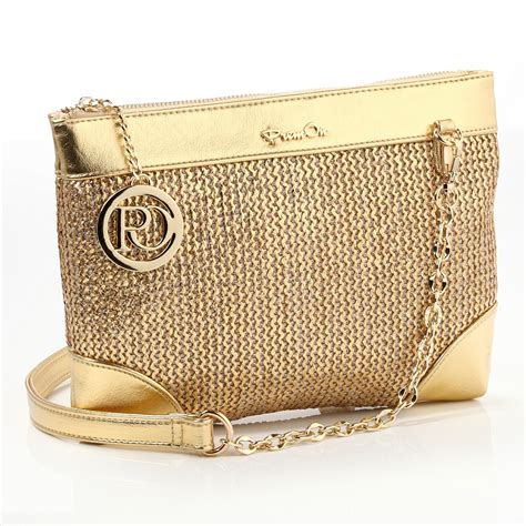 small gold crossbody purse